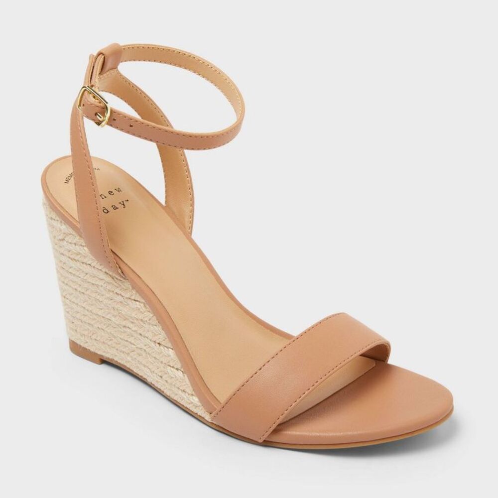 A New Day - Women’s Tish Almond Toe Wedge Heels - A New Day Sa Sand